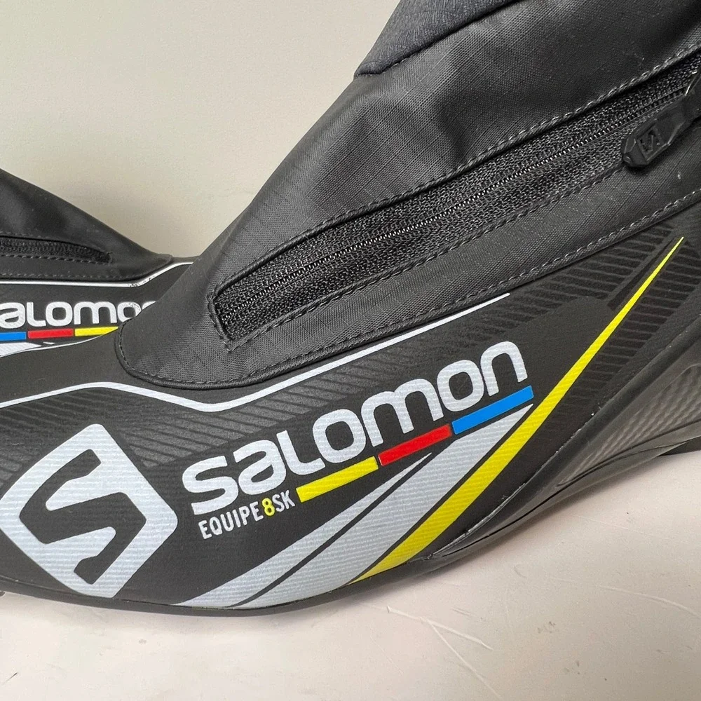 Salomon Equipe 8 SK Prolink Cross Country Skate Ski Boots Mens 11 Black Nordic